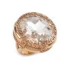 Versace Goldtone & Crystal Ring