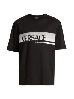 Versace Cotton Logo T-Shirt For Men