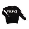 Versace Little Kid's & Kid's Felpa + St. Logo Greca Sweatshirt For Kids