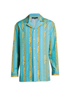 Versace Chainlink Pajama Shirt For Men