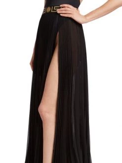 Versace Grecco Pleated Coverup Maxi Skirt -Versace Online Shop unnamed file 1630