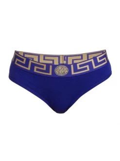 Versace Greek Key Bikini-Cut Panty Bluette -Versace Online Shop unnamed file 1640