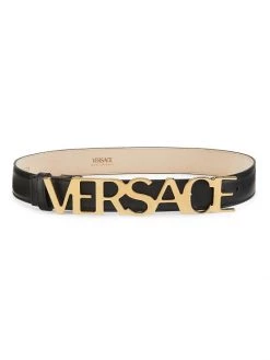 Versace Logo Leather Belt