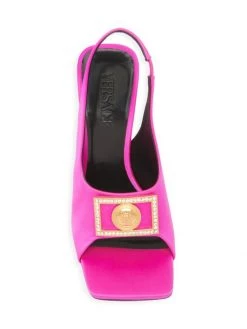 Versace Satin Slingback Sandals -Versace Online Shop unnamed file 1680