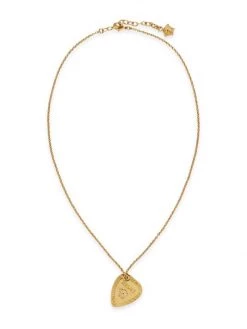 Versace Goldtone Metal Medusa Pendant Necklace For Men