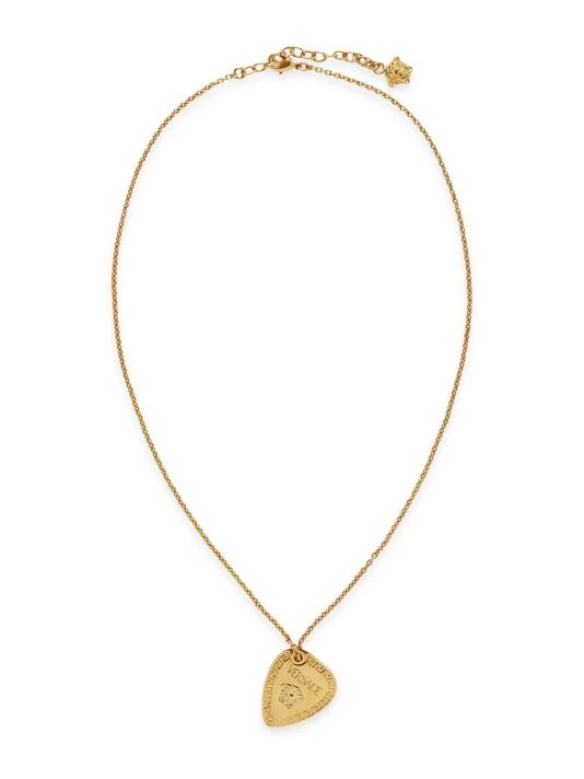 Versace Goldtone Metal Medusa Pendant Necklace For Men 1 Versace Goldtone Metal Medusa Pendant Necklace For Men