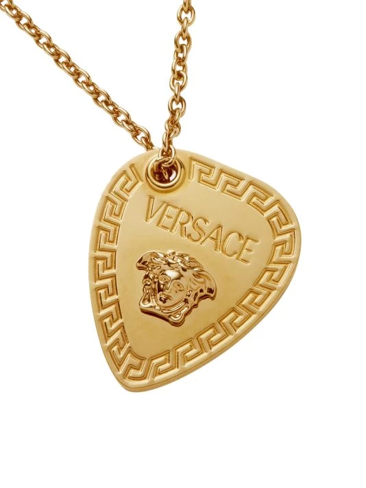 Versace Goldtone Metal Medusa Pendant Necklace For Men 2 Versace Goldtone Metal Medusa Pendant Necklace For Men - Image 2