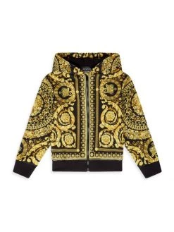 Versace Little Kid's & Kid's Baroque Print Sweatshirt For Kids