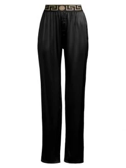 Versace Stretch Silk Satin Pants