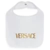 Versace Baby's Metallic Logo Bib For Kids