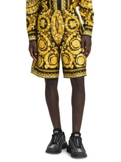 Versace Printed Silk Shorts For Men -Versace Online Shop unnamed file 1723