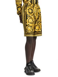 Versace Printed Silk Shorts For Men -Versace Online Shop unnamed file 1724