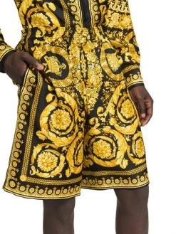 Versace Printed Silk Shorts For Men -Versace Online Shop unnamed file 1726