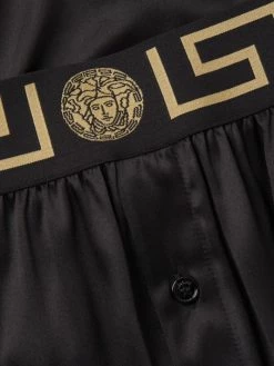 Versace Stretch Silk Satin Pants -Versace Online Shop unnamed file 175