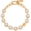 Versace Goldtone & Crystal Collar Necklace