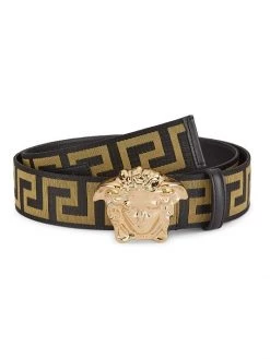 Versace La Medusa Leather Belt For Men Black Versace Gold -Versace Online Shop unnamed file 1767
