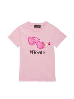 Versace Little Girl's & Girl's Sunglasses Logo T-Shirt For Kids