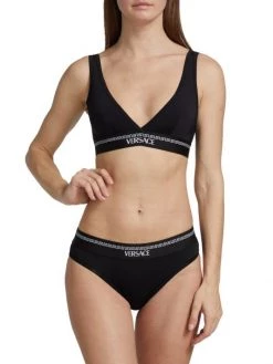 Versace Logo Band Bralette -Versace Online Shop unnamed file 1790