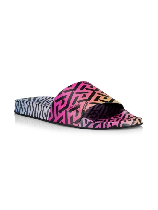 Versace La Greca Print Pool Slides 2 Versace La Greca Print Pool Slides - Image 2