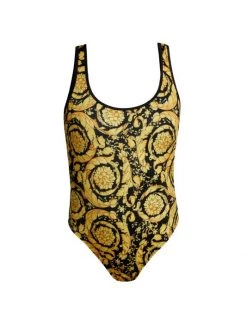 Versace Barocco Print One-Piece Swimsuit