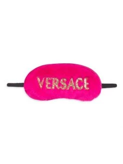 Versace Sequin-Embellished Logo Sleep Mask Fuchsia -Versace Online Shop unnamed file 1867