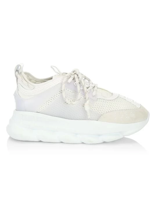 Versace Chain Reaction Sneakers For Men White 8 Versace Chain Reaction Sneakers For Men White - Image 8