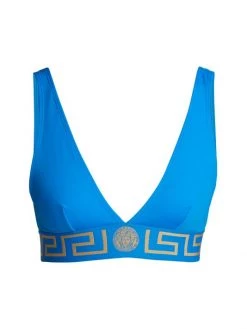 Versace Triangle Logo Bikini Top