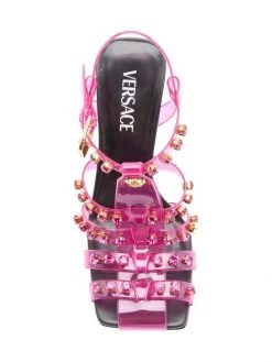 Versace Embellished Caged Jelly Slanted-Heel Sandals Transparent -Versace Online Shop unnamed file 1921