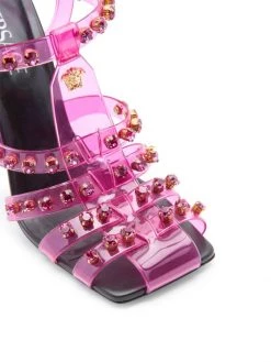 Versace Embellished Caged Jelly Slanted-Heel Sandals Transparent -Versace Online Shop unnamed file 1922