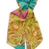Versace Barocco Goddess Silk Ribbon Scrunchie