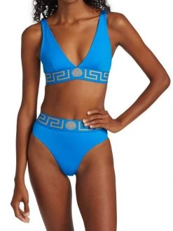 Versace Triangle Logo Bikini Top -Versace Online Shop unnamed file 193