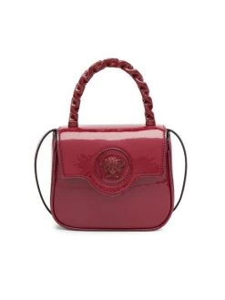 Versace Mini La Medusa Patent Leather Top Handle Bag Black Versace Gold -Versace Online Shop unnamed file 1943