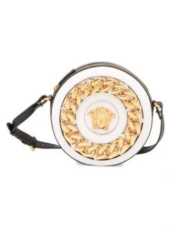 Versace La Medusa Chain Leather Disco Bag Optic White -Versace Online Shop unnamed file 1984