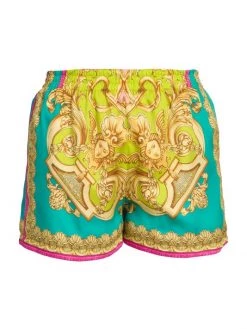 Versace Pull-On Barocco Shorts
