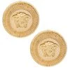 Versace Medusa Biggie Goldtone Stud Earrings