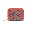 Versace Coated Canvas Monogram Zip-Around Wallet