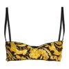 Versace Barocco-Print Silk Bralette