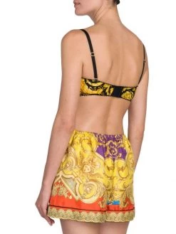 Versace Barocco-Print Silk Bralette -Versace Online Shop unnamed file 2062
