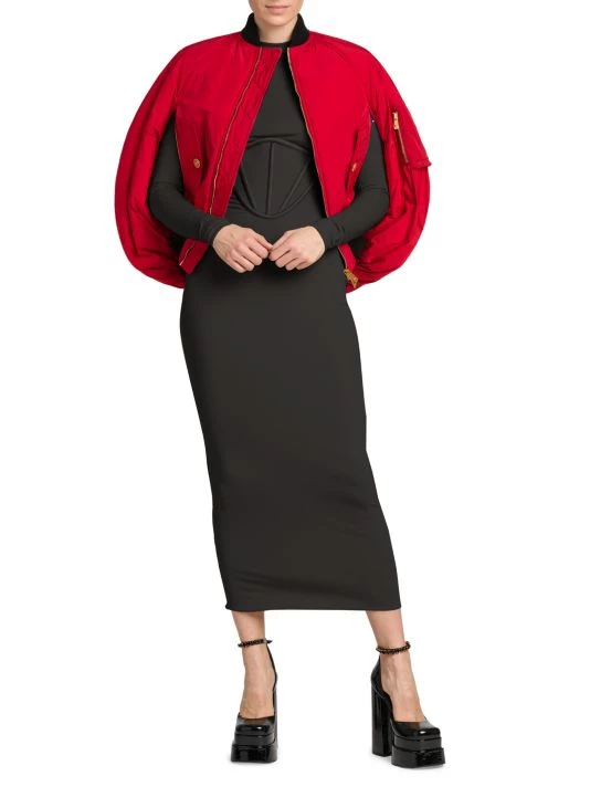 Versace Jersey Long-Sleeve Midi-Dress 2 Versace Jersey Long-Sleeve Midi-Dress - Image 2