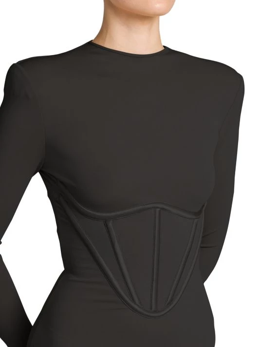 Versace Jersey Long-Sleeve Midi-Dress 6 Versace Jersey Long-Sleeve Midi-Dress - Image 6