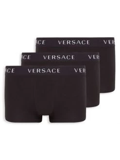 Versace Tri-Pack Logo Underpant Trunks For Men