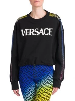 Versace La Greca Sleeve Logo Sweatshirt -Versace Online Shop unnamed file 2137