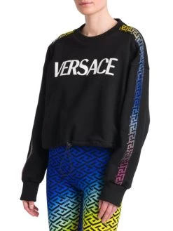 Versace La Greca Sleeve Logo Sweatshirt -Versace Online Shop unnamed file 2138