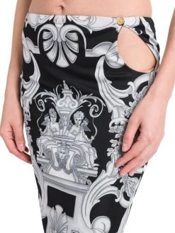 Versace Oversized Barocco Print Keyhole Midi-Skirt -Versace Online Shop unnamed file 2152
