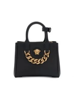 Versace Small La Medusa Leather Tote Black Versace Gold -Versace Online Shop unnamed file 2177