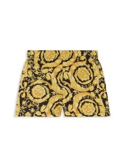 Versace Baby's & Little Boy's Giada Barocco-Print Swim Shorts For Kids