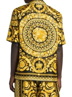 Versace Printed Silk Shirt For Men -Versace Online Shop unnamed file 2273