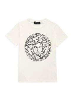 Versace Little Kid's & Kid's St. Medusa Crewneck T-Shirt For Kids