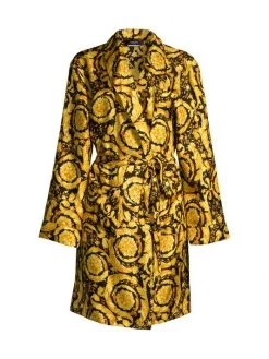 Versace Printed Silk Robe
