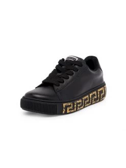 Versace Leather Greca Sneakers For Kids White -Versace Online Shop unnamed file 2307